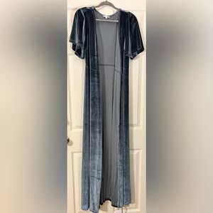 Baltic Born Meghan Velvet Wrap Maxi Dress